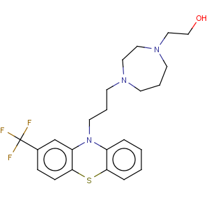 CAS No:3833-99-6 1H-1,4-Diazepine-1-ethanol,hexahydro-4-[3-[2-(trifluoromethyl)-10H-phenothiazin-10-yl]propyl]-