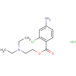 CAS No:3858-89-7 2-(diethylamino)ethyl 4-amino-2-chlorobenzoate