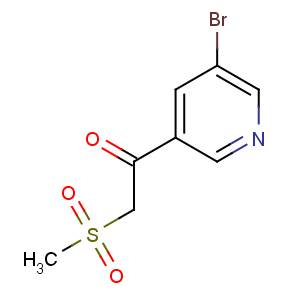 CAS No:386715-50-0 1-(5-bromopyridin-3-yl)-2-methylsulfonylethanone