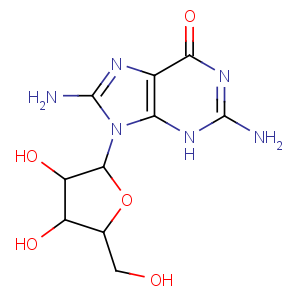CAS No:3868-32-4 Guanosine, 8-amino-