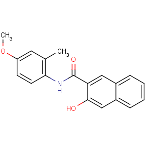 CAS No:38685-12-0 3-hydroxy-N-(4-methoxy-2-methylphenyl)naphthalene-2-carboxamide