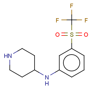 CAS No:387350-88-1 4-Piperidinamine,N-[3-[(trifluoromethyl)sulfonyl]phenyl]-