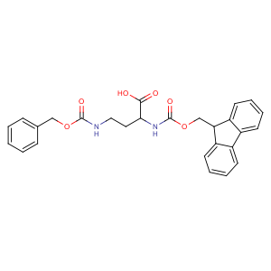 CAS No:387824-79-5 (2R)-2-(9H-fluoren-9-ylmethoxycarbonylamino)-4-<br />(phenylmethoxycarbonylamino)butanoic acid