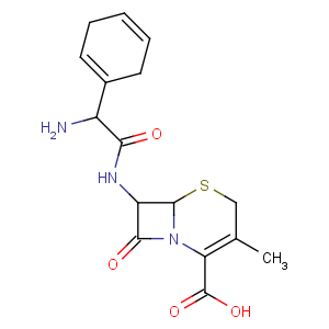 CAS No:38821-53-3 (6R,7R)-7-[[(2R)-2-amino-2-cyclohexa-1,<br />4-dien-1-ylacetyl]amino]-3-methyl-8-oxo-5-thia-1-azabicyclo[4.2.0]oct-2-<br />ene-2-carboxylic acid