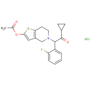 CAS No:389574-19-0 [5-[2-cyclopropyl-1-(2-fluorophenyl)-2-oxoethyl]-6,<br />7-dihydro-4H-thieno[3,2-c]pyridin-2-yl] acetate
