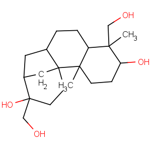 CAS No:38966-21-1 8,11a-Methano-11aH-cyclohepta[a]naphthalene-4,9-dimethanol,tetradecahydro-3,9-dihydroxy-4,11b-dimethyl-, (3R,4R,4aR,6aS,8R,9R,11aS,11bS)-