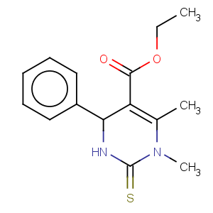 CAS No:390763-35-6 1,6-Dimethyl-4-phenyl-2-thioxo-1,2,3,4-tetrahydro-pyrimidine-5-carboxylic acid ethyl ester