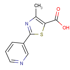 CAS No:39091-01-5 4-methyl-2-pyridin-3-yl-1,3-thiazole-5-carboxylic acid