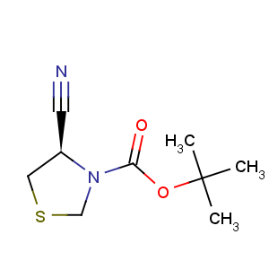 CAS No:391248-15-0 3-Thiazolidinecarboxylicacid, 4-cyano-, 1,1-dimethylethyl ester, (4R)-
