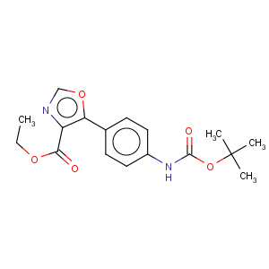 CAS No:391248-22-9 4-Oxazolecarboxylicacid, 5-[4-[[(1,1-dimethylethoxy)carbonyl]amino]phenyl]-, ethyl ester