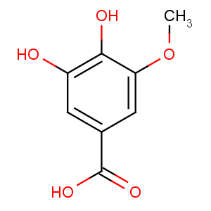 CAS No:3934-84-7 3,4-dihydroxy-5-methoxybenzoic acid