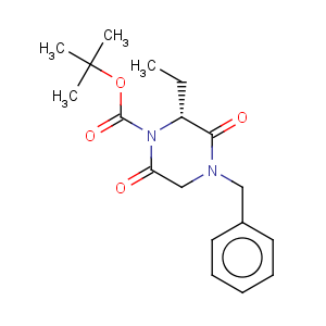 CAS No:393781-60-7 tert-butyl (2R)-4-benzyl-2-ethyl-3,6-dioxo-piperazine-1-carboxylate