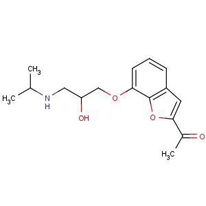 CAS No:39552-01-7 1-[7-[2-hydroxy-3-(propan-2-ylamino)propoxy]-1-benzofuran-2-yl]ethanone