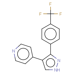 CAS No:396129-66-1 Pyridine,4-[3-[4-(trifluoromethyl)phenyl]-1H-pyrazol-4-yl]-