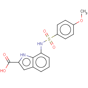 CAS No:397245-05-5 1H-Indole-2-carboxylicacid, 7-[[(4-methoxyphenyl)sulfonyl]amino]-