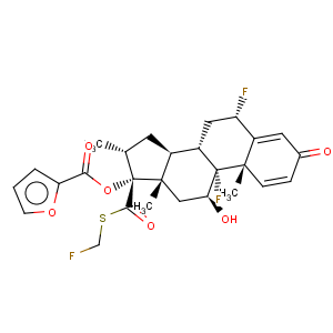 CAS No:397864-44-7 Androsta-1,4-diene-17-carbothioicacid, 6,9-difluoro-17-[(2-furanylcarbonyl)oxy]-11-hydroxy-16-methyl-3-oxo-,S-(fluoromethyl) ester, (6a,11b,16a,17a)-