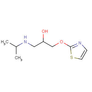 CAS No:39832-48-9 1-(propan-2-ylamino)-3-(1,3-thiazol-2-yloxy)propan-2-ol