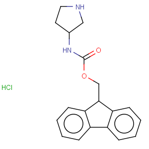 CAS No:400653-43-2 Carbamic acid,3-pyrrolidinyl-, 9H-fluoren-9-ylmethyl ester, hydrochloride (9CI)