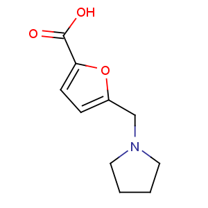 CAS No:400750-49-4 5-(pyrrolidin-1-ylmethyl)furan-2-carboxylic acid