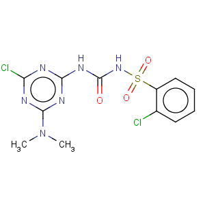 CAS No:400841-23-8 2-chloro-N-({[4-chloro-6-(dimethylamino)-1,3,5-triazin-2-yl]amino}carbonyl)benzenesulfonamide