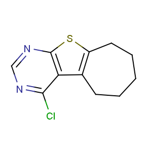 CAS No:40106-58-9 4-chloro-6,7,8,9-tetrahydro-5H-cyclohepta[2,3]thieno[2,4-d]pyrimidine