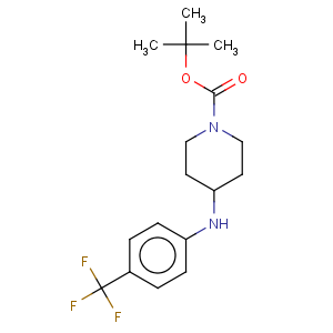 CAS No:401565-92-2 1-Piperidinecarboxylicacid, 4-[[4-(trifluoromethyl)phenyl]amino]-, 1,1-dimethylethyl ester