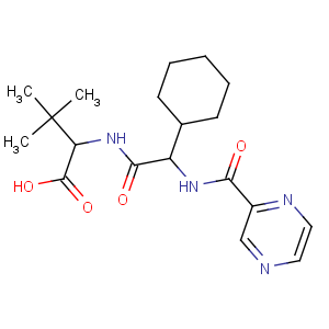 CAS No:402958-96-7 (2S)-2-[[(2S)-2-cyclohexyl-2-(pyrazine-2-carbonylamino)acetyl]amino]-3,<br />3-dimethylbutanoic acid