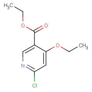CAS No:40296-47-7 ethyl 6-chloro-4-ethoxypyridine-3-carboxylate