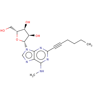 CAS No:403842-38-6 Adenosine,2-(1-hexyn-1-yl)-N-methyl-