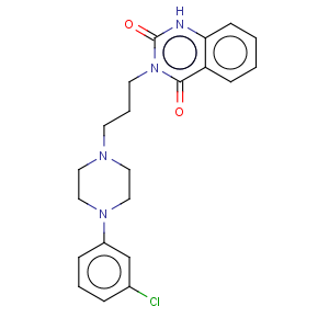 CAS No:4052-13-5 2,4(1H,3H)-Quinazolinedione,3-[3-[4-(3-chlorophenyl)-1-piperazinyl]propyl]-