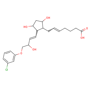 CAS No:40665-92-7 (Z)-7-[(1S,2S,3S,5R)-2-[(E,<br />3S)-4-(3-chlorophenoxy)-3-hydroxybut-1-enyl]-3,<br />5-dihydroxycyclopentyl]hept-5-enoic acid