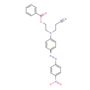 CAS No:40690-89-9 2-[N-(2-cyanoethyl)-4-[(4-nitrophenyl)diazenyl]anilino]ethyl benzoate