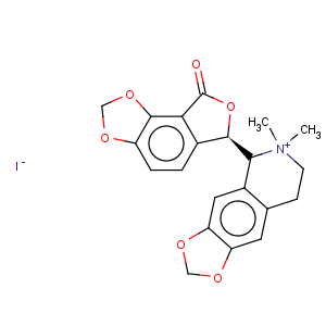 CAS No:40709-69-1 1,3-Dioxolo[4,5-g]isoquinolinium,5-[(6R)-6,8-dihydro-8-oxofuro[3,4-e]-1,3-benzodioxol-6-yl]-5,6,7,8-tetrahydro-6,6-dimethyl-,iodide (1:1), (5S)-