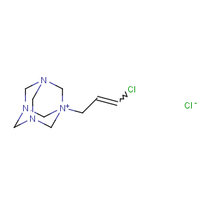 CAS No:4080-31-3 3,5,7-Triaza-1-azoniatricyclo[3.3.1.13,7]decane,1-(3-chloro-2-propen-1-yl)-, chloride (1:1)