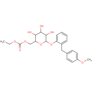 CAS No:408504-26-7 ethyl<br />[(2R,3S,4S,5R,6S)-3,4,<br />5-trihydroxy-6-[2-[(4-methoxyphenyl)methyl]phenoxy]oxan-2-yl]methyl<br />carbonate