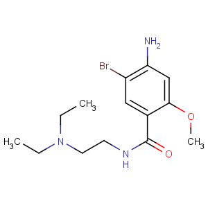 CAS No:4093-35-0 4-amino-5-bromo-N-[2-(diethylamino)ethyl]-2-methoxybenzamide