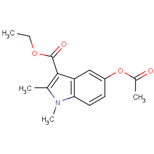 CAS No:40945-79-7 ethyl 5-acetyloxy-1,2-dimethylindole-3-carboxylate