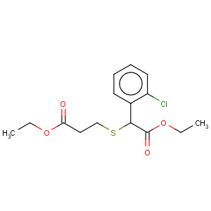 CAS No:41022-44-0 Benzeneacetic acid,2-chloro-a-[(3-ethoxy-3-oxopropyl)thio]-,ethyl ester