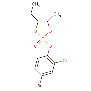 CAS No:41198-08-7 4-bromo-2-chloro-1-[ethoxy(propylsulfanyl)phosphoryl]oxybenzene