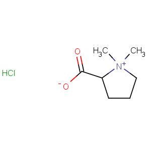 CAS No:4136-37-2 Pyrrolidinium,2-carboxy-1,1-dimethyl-, chloride (1:1), (2S)-