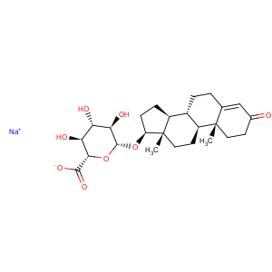 CAS No:4145-59-9 b-D-Glucopyranosiduronic acid, (17b)-3-oxoandrost-4-en-17-yl,monosodium salt (9CI)