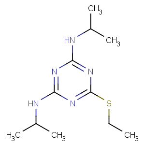 CAS No:4147-51-7 6-ethylsulfanyl-2-N,4-N-di(propan-2-yl)-1,3,5-triazine-2,4-diamine