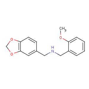 CAS No:418774-45-5 1-(1,3-benzodioxol-5-yl)-N-[(2-methoxyphenyl)methyl]methanamine