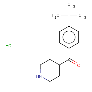 CAS No:42060-78-6 Methanone,[4-(1,1-dimethylethyl)phenyl]-4-piperidinyl-, hydrochloride (1:1)