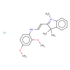 CAS No:4208-80-4 3H-Indolium,2-[2-[(2,4-dimethoxyphenyl)amino]ethenyl]-1,3,3-trimethyl-, chloride (1:1)
