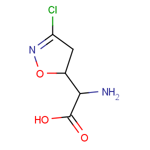 CAS No:42228-92-2 (2S)-2-amino-2-[(5S)-3-chloro-4,5-dihydro-1,2-oxazol-5-yl]acetic acid