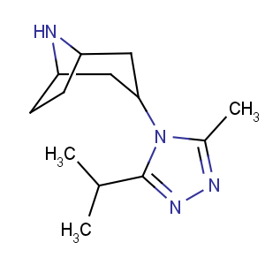 CAS No:423165-07-5 (1R,5S)-3-(3-methyl-5-propan-2-yl-1,2,<br />4-triazol-4-yl)-8-azabicyclo[3.2.1]octane
