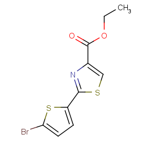CAS No:423768-45-0 ethyl 2-(5-bromothiophen-2-yl)-1,3-thiazole-4-carboxylate
