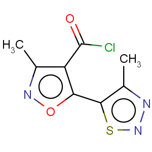 CAS No:423768-48-3 4-Isoxazolecarbonylchloride, 3-methyl-5-(4-methyl-1,2,3-thiadiazol-5-yl)-