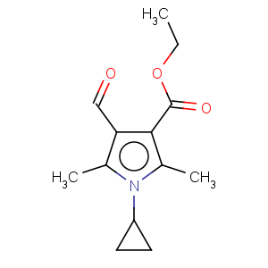 CAS No:423768-53-0 1H-Pyrrole-3-carboxylicacid, 1-cyclopropyl-4-formyl-2,5-dimethyl-, ethyl ester